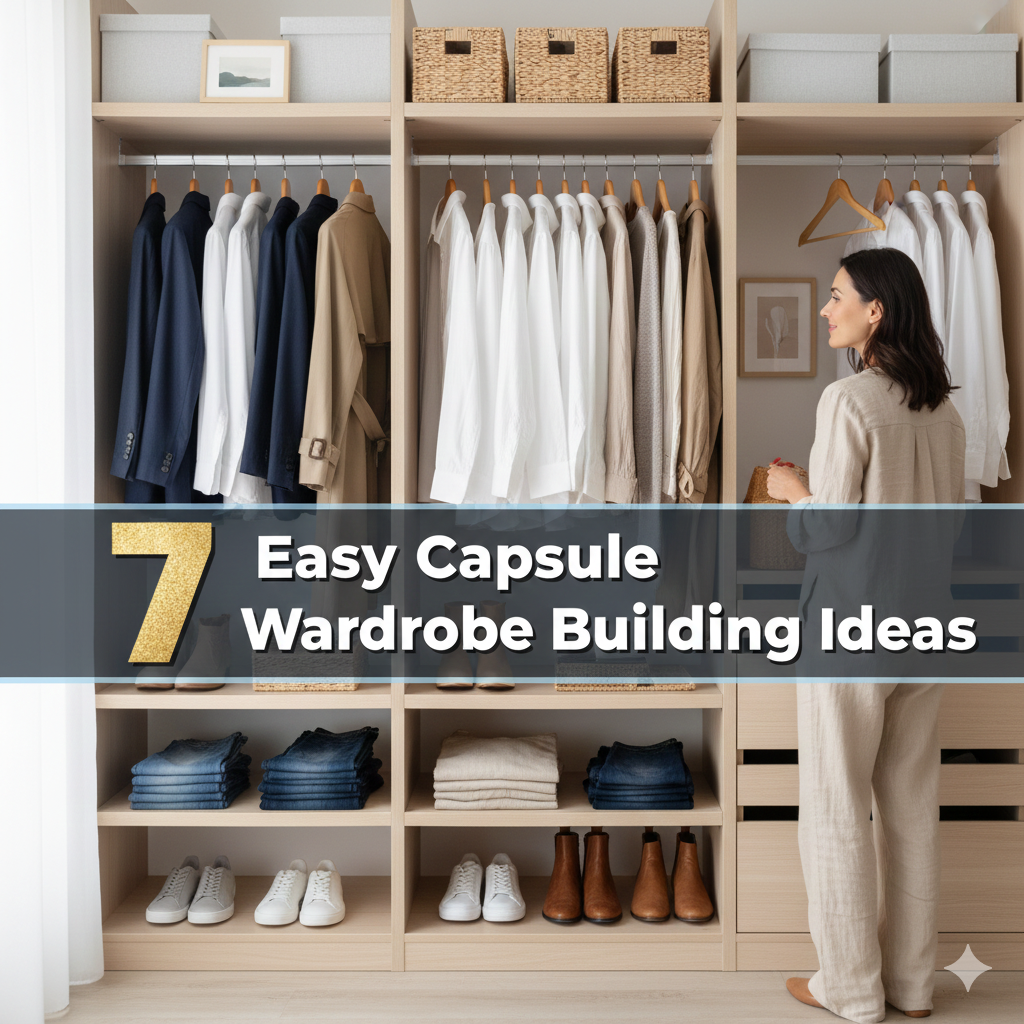 7 Easy Capsule Wardrobe Building Ideas for Cozy Fall Fashion