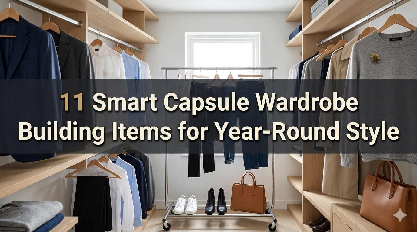 11 Smart Capsule Wardrobe Building Items for Year-Round Style
