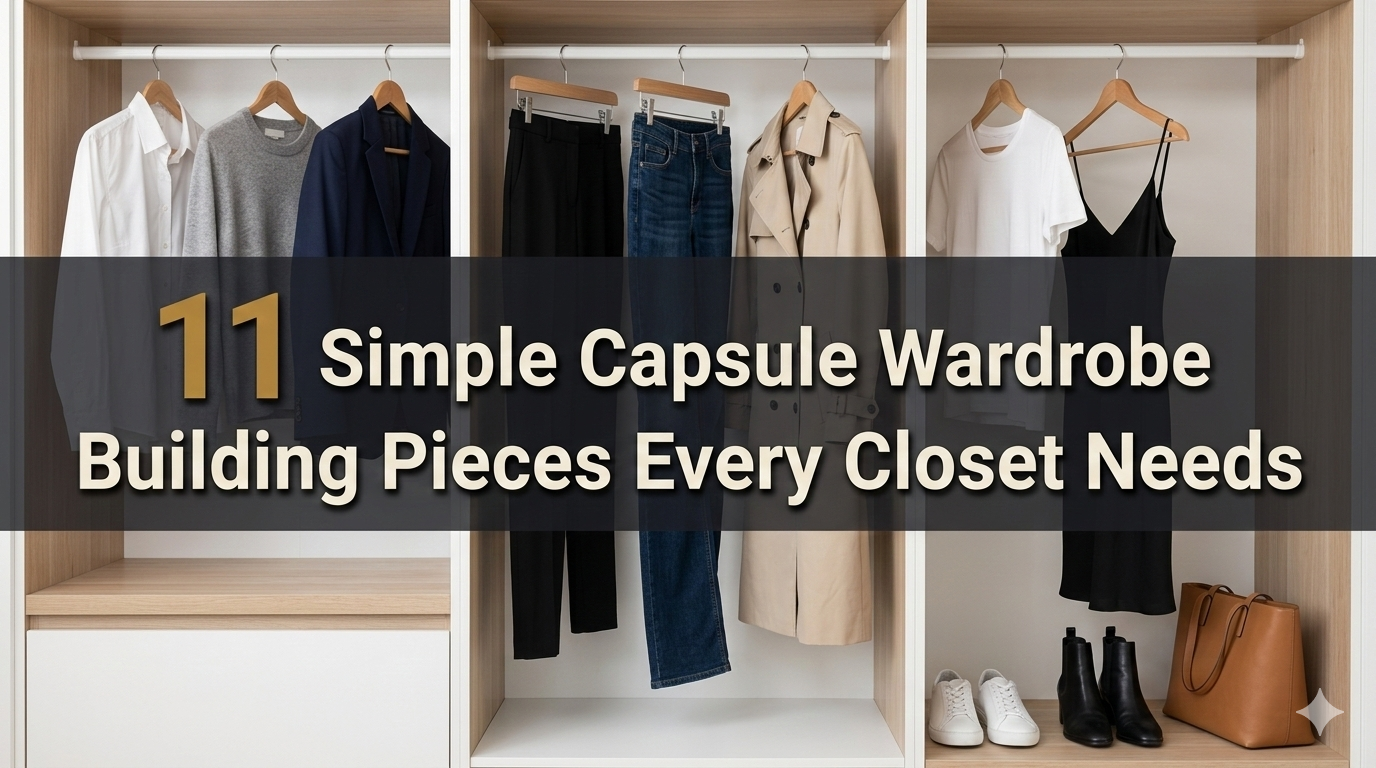 11 Simple Capsule Wardrobe Building Pieces Every Closet Needs