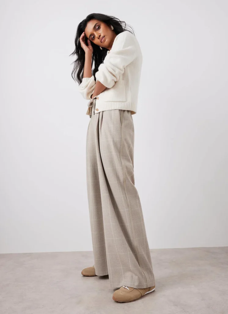 Tailored Trousers in a Neutral Colour